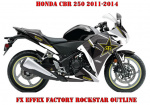 Rockstar Outline for Honda CBR 250 2011-2014